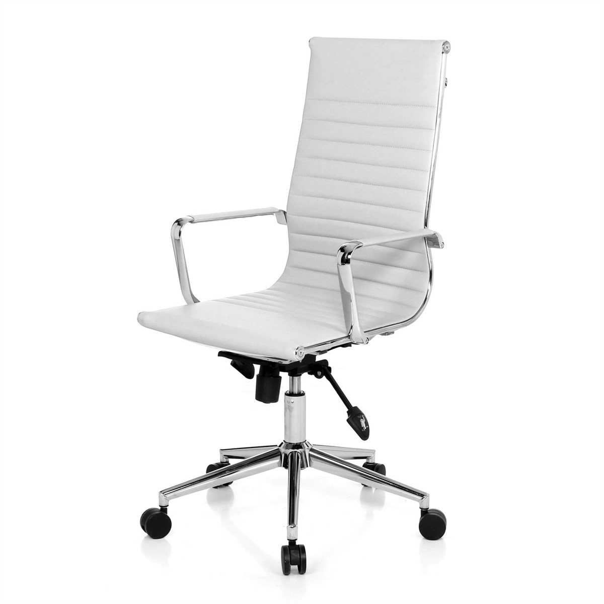 Beyaz lüks toplantı sandalyesi