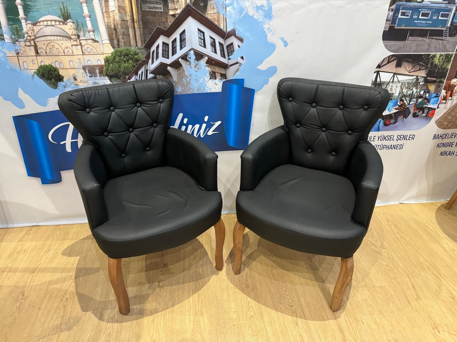 Kapitone koltuk takımı